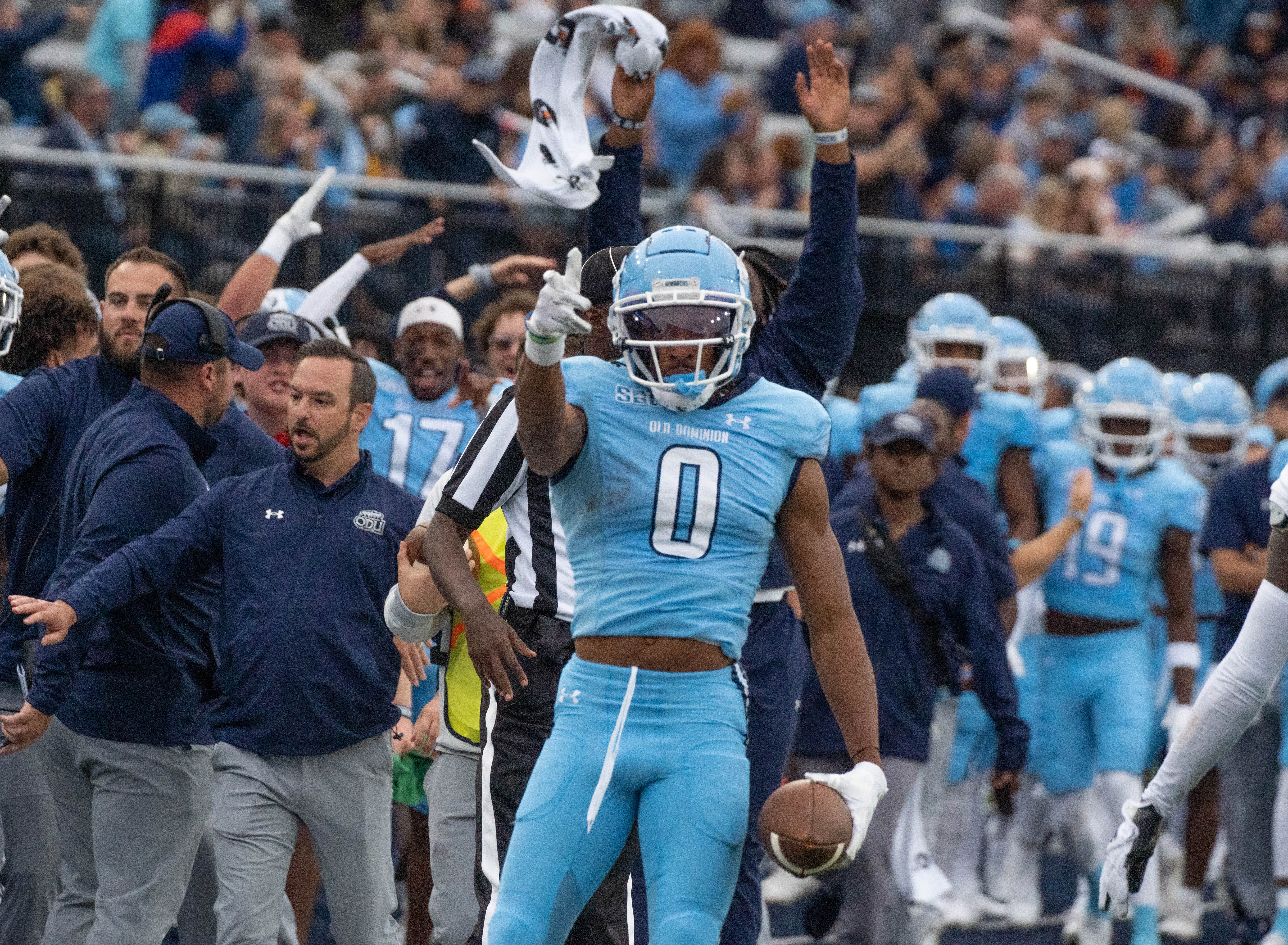 ODU Monarchs football action